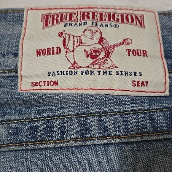 True Religion Slim Drop Rise Button Flap Size 29 - Picture 3 of 3